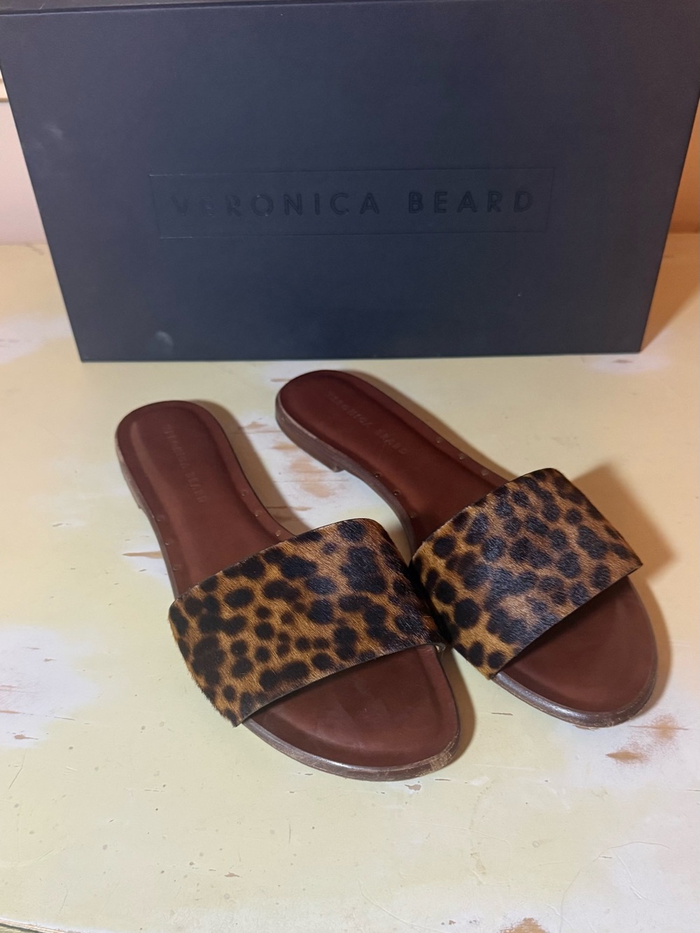 Veronica Beard Flor Leopard Sandal